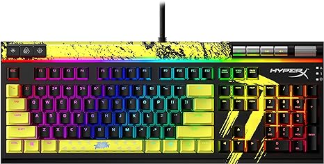 HyperX Alloy Elite 2 – Mechanical Gaming Keyboard – TimTheTatMan Edition – Software-Controlled Light & Macro Customization, ABS Pudding Keycaps, Media Controls, RGB Backlit - HyperX Linear Red Switch