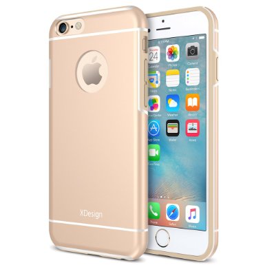 iPhone 6s Case XDesign Inception Case Apple Aluminum TPUPC Triple Injected Frame - Durable Stylish Protective Slim Case for Apple iPhone 6  6s 47 inch Lifetime Warranty - Champion Gold