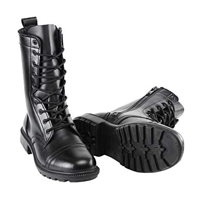 BURGAN 802 Combat Jump Boot (Unisex) - All Leather with Side Zip