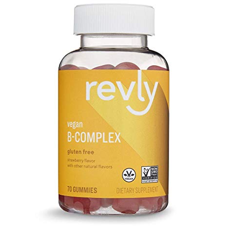 Amazon Brand – Revly B-Complex, 70 Gummies, 70-Day Supply, Vegan, Non-GMO