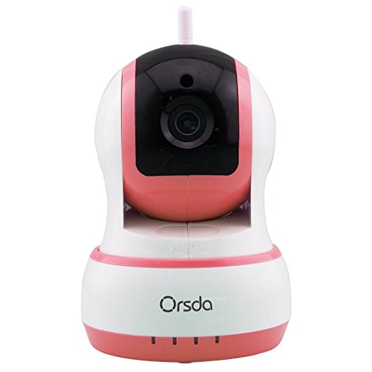 FREDI1280x720p Mini Home Surveillance Camera Wireless WiFi IP Camera Built In Microphone Baby Video Monitor with IR-Cut/Motion Detection /Alarm/Night Vision (Red)