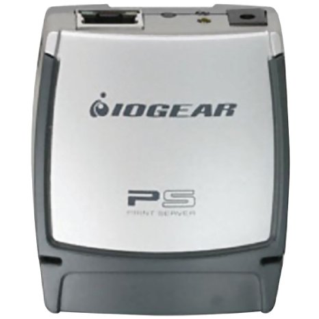 IOGEAR USB 2.0 Print Server, 1-Port GPSU21 (Silver)