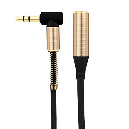 ULTRICS Aux Cable, 3.5mm Premium Cord Male to female Stereo Connector Audio Auxiliary Extension Cable for PC, MP3, iPods, iPhones, iPads, Android, Headphones, Home/Car and More - 2.5M