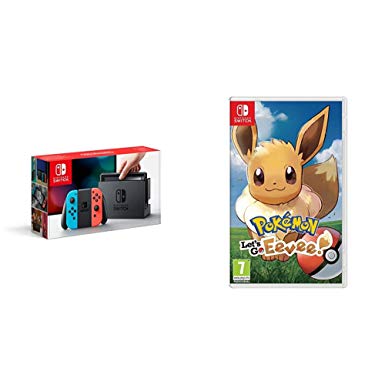 Nintendo Switch Neon with Pokemon: Let's Go! Eevee! (Nintendo Switch)