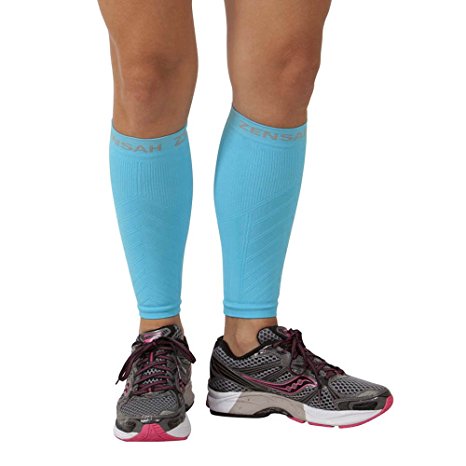 Zensah Compression Leg Sleeves – Helps Shin Splints, Leg Sleeves for Running