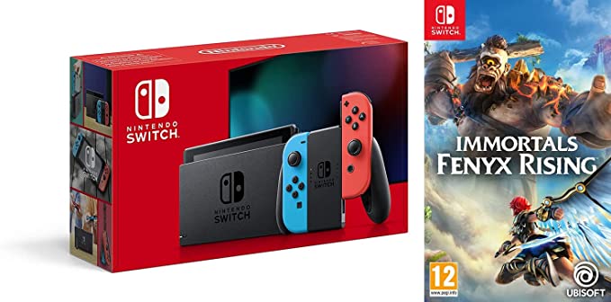 Nintendo Switch (Neon Red/Neon blue)   Immortals Fenyx Rising (Nintendo Switch)