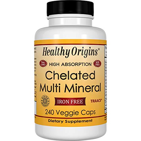 Healthy Origins Chelated Multi Mineral (Featuring Albion Minerals), 240 Veggie Caps