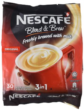 NEW! Nescafé IMPROVED 3 in 1 ORIGINAL (was REGULAR) Premix Instant Coffee - Taste Creamier & More Aromatic - Don't Need Creamer & Sugar Anymore - Coffee On The Go, Make Your Life Easier - 20g/Stick - 30 Sticks TOTAL