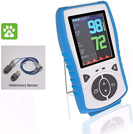 PRCMISEMED Plus oximeter Handheld Pulse Oximeter with Veterinary Sensor (Standard) (30-Day Guarantee), Just for Veterinary use