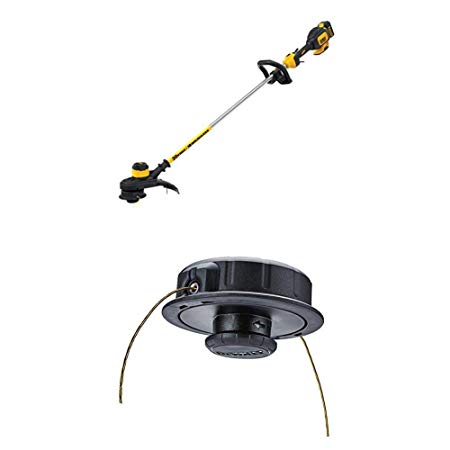 DEWALT DCST920P1 20V Max 5.0Ah Lithium Ion XR Brushless String Trimmer with extra head and line