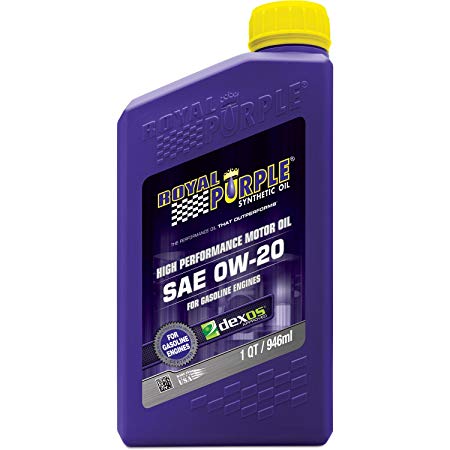 Royal Purple 06020-6PK API-Licensed SAE 0W-20 High Performance Synthetic Motor Oil - 1 qt. (Case of 6)