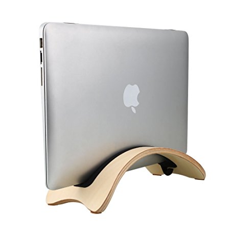 Cewaal Wood Dock Desk Holder Mount Stand Rack for Macbook Air Pro Laptop