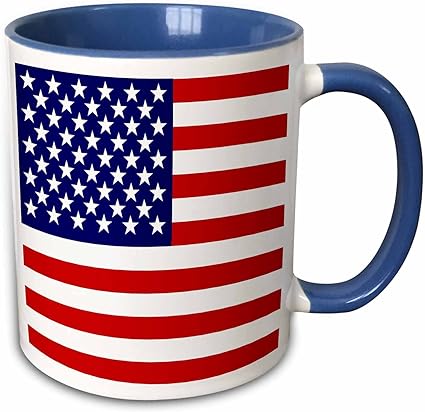 3dRose American Flag - Patriotic USA stars and stripes red white and blue -... - Mugs (mug_112805_6)