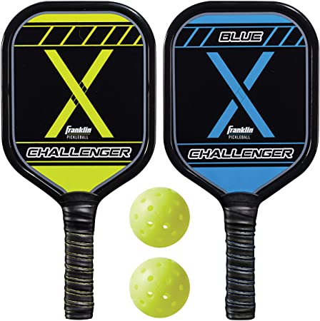 Franklin Sports 2 Player Pickleball-X Set - Includes 2 Aluminum Paddles and 2 Pickleballs