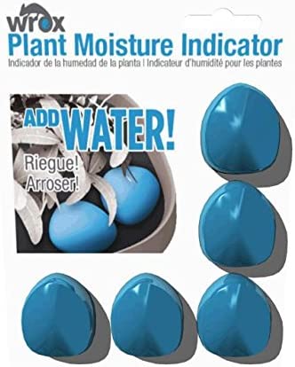 Plastair WROX-5PK-AMZ Plant Moisture Indicator 5-Pack, White/Blue