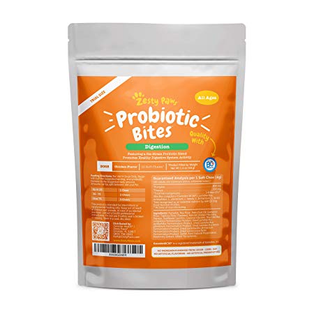 Zesty Paws Probiotic for Dogs - with Natural Digestive Enzymes   Prebiotics & Pumpkin - for Diarrhea & Upset Stomach Relief   Gas & Constipation - Allergy & Immune   Hot Spots