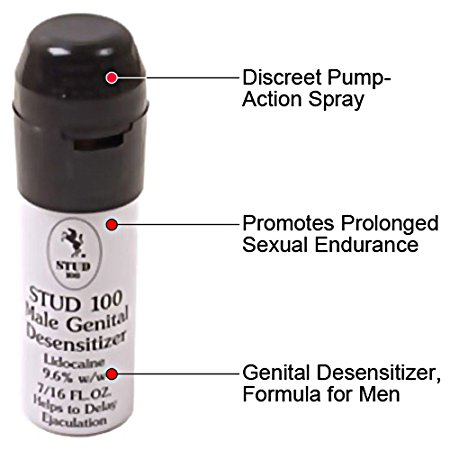 Stud 100 Male Genital Desensitizer Spray - 1 Pack