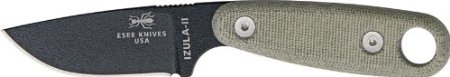 ESEE Knives Izula-II Fixed Blade Knife 2.63" Drop Point 1095 Carbon Steel Blade Micarta Handle