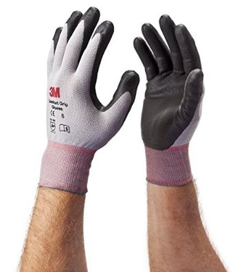 3M Comfort Grip Gloves CGM-GU, General Use, Size M (Pair of Gloves)