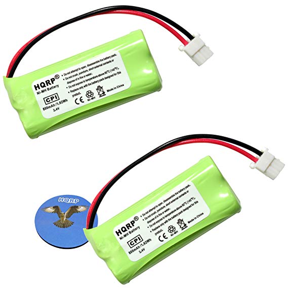 HQRP Phone Battery 2-Pack for VTech CS6328 CS6328-2 CS6328-3 CS6328-4 CS6328-5 CS6329 CS6329-2 CS6329-3 CS6329-4 CS6329-5 LS6325 LS6325-2 LS6325-3 LS6325-4 LS6325-5 Cordless Telephone   Coaster