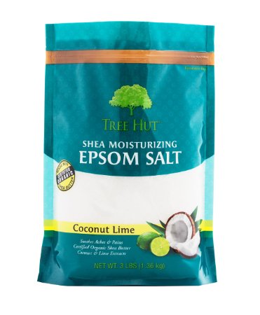 Tree Hut Shea Moisturizing Epsom Salt Coconut Lime NET WT3LBS 136kg