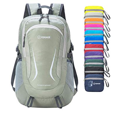 ZOMAKE Ultra Lightweight Hiking Backpack - Packable Durable Water Resistant Travel Backpack Daypack for Women Men