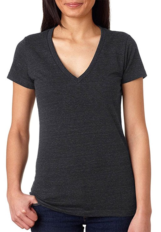 Bella Women's Triblend Deep V-Neck Tee