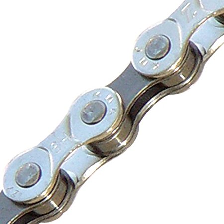 KMC Z7 Bicycle Chain, 1/2 x 3/32 - Inch, 116L, Silver/Gray