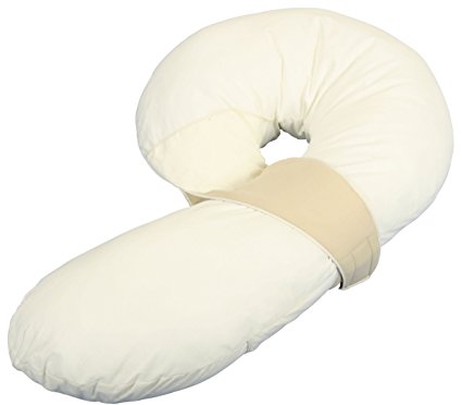 Leachco Preggle Comfort Air-Flow Body Pillow, Ivory/Khaki