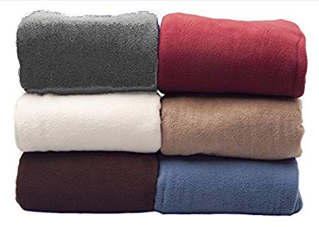 rejuvopedic LARGE Single Size Beige 180 x 230cm Fleece Blankets, Sofa Throw Throwover, Light But Warm Available In 6 Colours And 3 Sizes. The Original Blanket