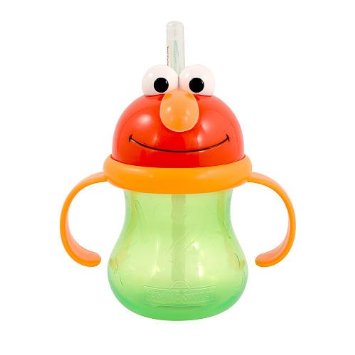 Munchkin Sesame Street Elmo Character Straw Drinking Cup 8oz (Green)