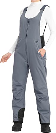 Ohuhu Snow Pants Womens Snow Bibs Essential Insulated Ski Bib Overalls for Women Snowboarding Winter