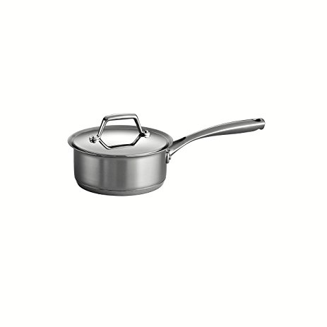 Tramontina Gourmet Prima 18/10 Stainless Steel Tri-Ply Base 1.5-Quart Covered Sauce Pan