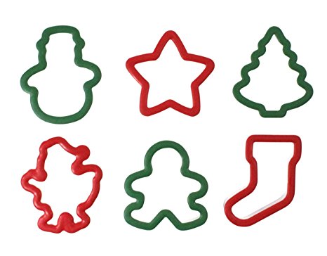 WILTON Grippy Cookie Cutter Set Of 6 - Christmas