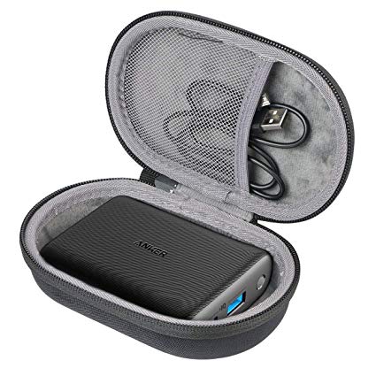 co2crea Hard Travel Case for Anker PowerCore 15000 Redux Compact 15000mAh 2-Port Ultra-Portable Phone Charger Power Bank