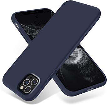 OTOFLY iPhone 11 Pro Max Case,Ultra Slim Fit iPhone Case Liquid Silicone Gel Cover with Full Body Protection Anti-Scratch Shockproof Case Compatible with iPhone 11 Pro Max (Midnight Blue)