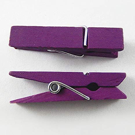 JYS 20 Pcs Multi-color Wood Clothespins Wooden Laundry Clothespins Paper Craft Clip