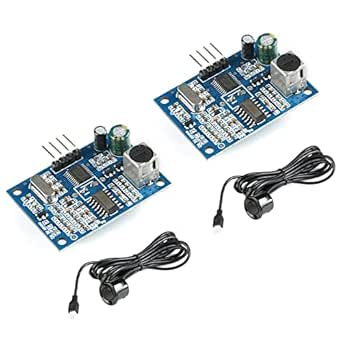 2Pcs JSN-SR04T Ultrasonic Distance Measuring Module JSN-SR04T-V3.0 21~600CM 3mm High Precision Ultrasonic Distance Measure with Waterproof Sensor for Arduino