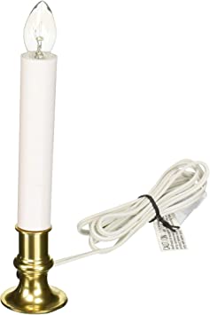 Brite Star 10" Lamp AC Candle, H, White
