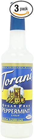 Torani Syrup, Sugar Free Peppermint, 25.4-Ounce PET Bottles (Pack of 3)