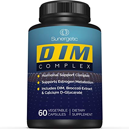 Premium DIM Supplement–Includes 150mg of DIM (diindolylmethane), Broccoli, Calcium D-Glucarate & Bioperine- DIM Capsules for Men & Women–DIM Complex for Menopause & Estrogen Metabolism-60 Capsules