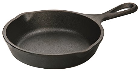 Lodge H5MS Heat Enhanced and Seasoned Cast Iron Mini Skillet, 5-Inch