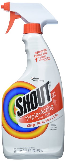 Shout Laundry Stain Removertrigger Spray Triple-acting 22 Oz Pack of 2