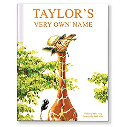 Personalized Children's Book and Baby Shower Gift, Unisex Baby Gift Boy Girl, My Very Own Name Giraffe