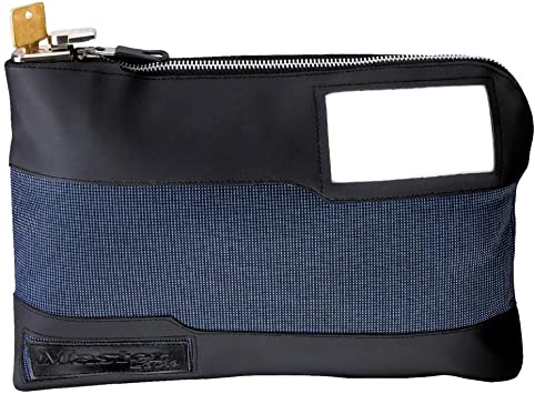 Master Lock 7120D Locking Security Bag, Blue, 10-Inch x 8-5/8-Inch x 1-7/8-Inch