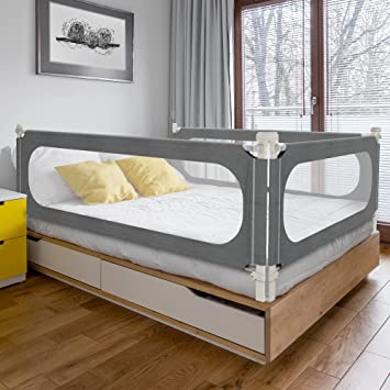 MagicFox Bed Rails for Toddlers, Extra Tall 32 Levels of Height Adjustment Specially Designed for Twin, Full, Queen, King Size - 2023Upgrade Model Safety Bed Guard Rails for Kids