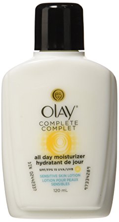 Olay Complete All Day Moisturizer with Vitamin E & Aloe Sensitive Skin Oil-Free Lotion 120 mL