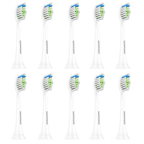 Replacement Toothbrush Heads Compatible with Phillips Sonicare Electric Toothbrush, 10 Pack
