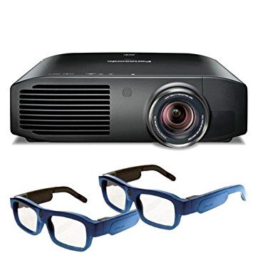 Panasonic PT-AE8000U Full HD 3D Home Theater Projector   2 Pairs of Xpand 3D Glasses (Blue)