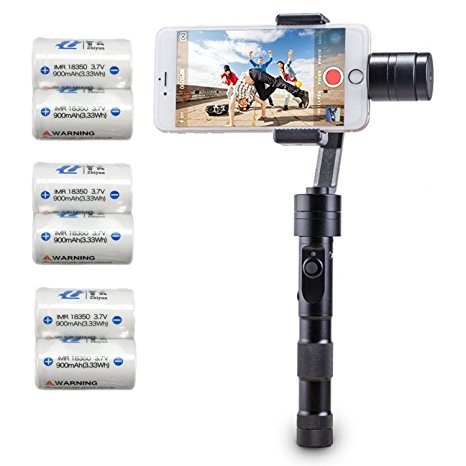 Zhiyun Z1 Smooth C with 6pcs batteries 3 Axis Joystick Handheld Smartphone Gimbal Stabilizer   Aluminium alloy Tripod, Compatible with iPhone 6s Plus 6s 6Plus 6 5 5s 5c 4s 4 Samsung S5 S6 S6 edge YotaPhone Xiaomi Smartphone